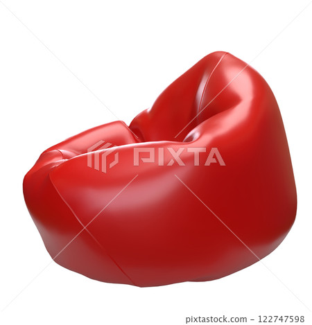 The Red Beanbag for interior or Furniture concept 3d Rendering. The Red Beanbag for interior or Furniture concept 3d Rendering. 122747598