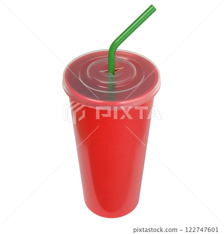 The Red paper cup for drink concept 3d Rendering. The Red paper cup for drink concept 3d Rendering. 122747601