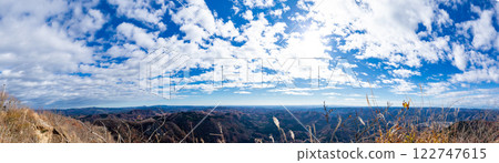 Panoramic view from the summit of Mount Nantai in Okukuji in late autumn (in front of the shrine) 122747615