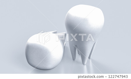 The White tooth for Health or medical concept 3d rendering. The White tooth for Health or medical concept 3d rendering. 122747943