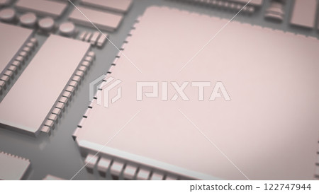 The White PCB Board for It to Technology concept 3d Rendering. The White PCB Board for It to Technology concept 3d Rendering. 122747944