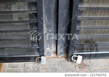 metal padlock for locking doors and gates in Israel. metal padlock for locking doors and gates in Israel. 122748158