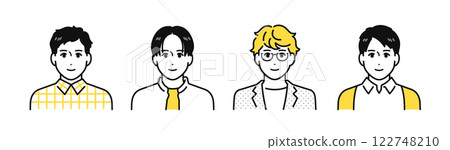 Young male friend character icon 122748210