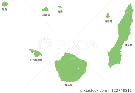 屋久島、種子島區域地圖 122748511
