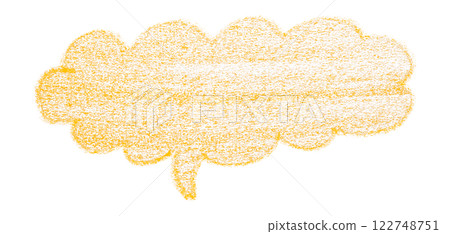 Separate yellow speech bubble on transparent background. Separate yellow speech bubble on transparent background. 122748751