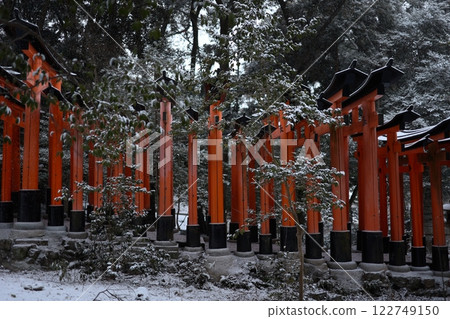 大雪天的伏見稻荷大社 大雪天的伏見稻荷大社 122749150
