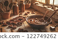 The warmth of handmade chocolate 122749262