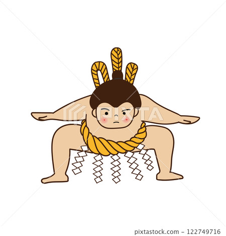 相撲選手踩踏 122749716