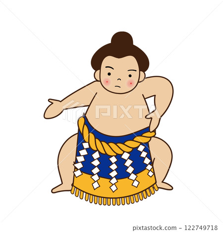 相撲選手踩踏 122749718