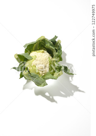 Cauliflower photographed on a white background 122749975