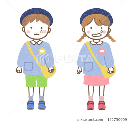 哭泣的幼兒園孩子 122750009
