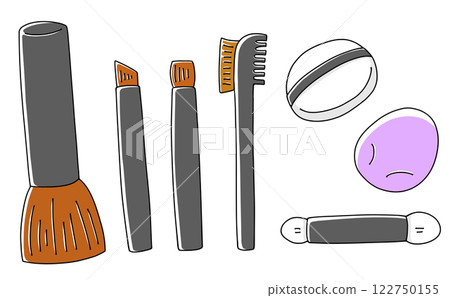 Simple and easy makeup tool set 2 - Solid colors Simple and easy makeup tool set 2 - Solid colors 122750155