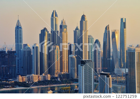 Skyscrapers of Dubai Marina 122751259