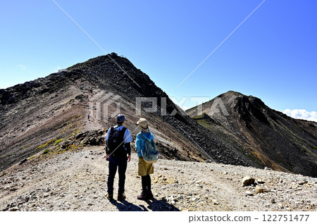 9月從乘鞍山眺望劍峰（照片拍攝於乘鞍山、言玉山） 122751477