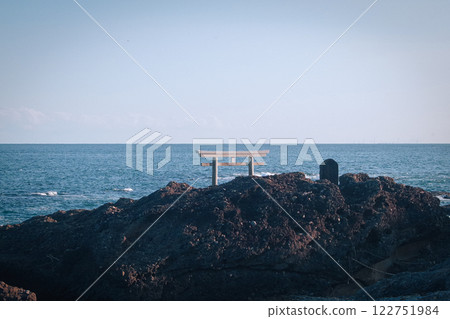 Torii gate of Kamiiso, Oarai Town, Ibaraki Prefecture Torii gate of Kamiiso, Oarai Town, Ibaraki Prefecture 122751984
