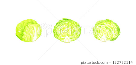 生菜套裝新鮮蔬菜手繪水彩插畫素材 生菜套裝新鮮蔬菜手繪水彩插畫素材 122752114