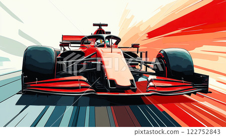 Speedy racing car illustration Speedy racing car illustration 122752843