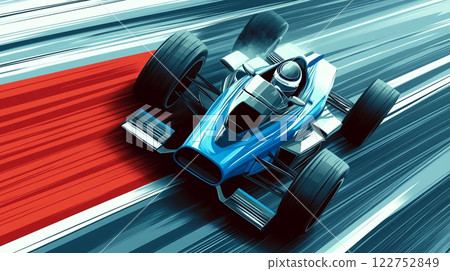 Speedy racing car illustration Speedy racing car illustration 122752849