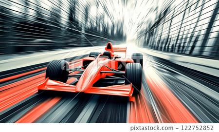 快速賽車插圖 122752852