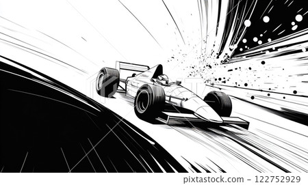 快速賽車插圖 快速賽車插圖 122752929