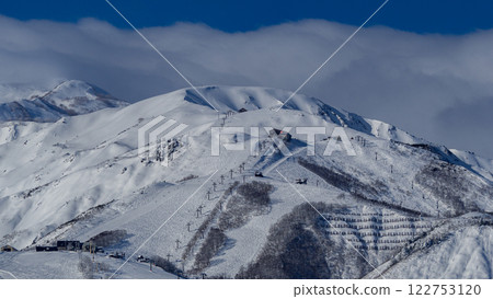 長野縣白馬村的北阿爾卑斯山和滑雪勝地 長野縣白馬村的北阿爾卑斯山和滑雪勝地 122753120