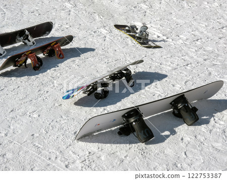 Ski resort scenery 122753387