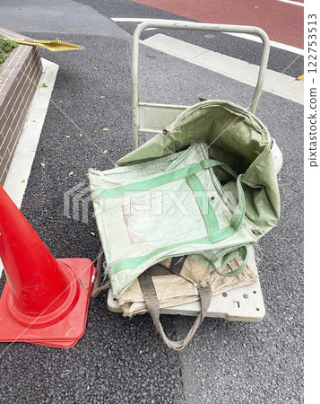 Cleaning the flower bed 122753513
