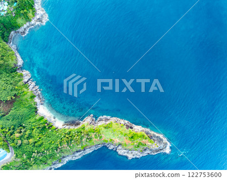 Aerial view Beautiful seashore in summer season at Phuket Thailand,Top view sea background Aerial view Beautiful seashore in summer season at Phuket Thailand,Top view sea background 122753600