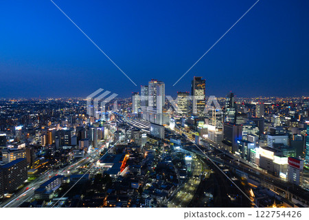 Night view of Nagoya Station's skyscrapers Night view of Nagoya Station's skyscrapers 122754426