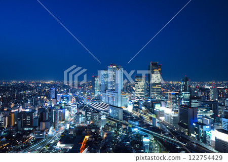 Night view of Nagoya Station's skyscrapers Night view of Nagoya Station's skyscrapers 122754429