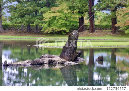 Motsuji Temple Garden, Neutral Stone, World Heritage Site (Hiraizumi Town, Iwate Prefecture) Motsuji Temple Garden, Neutral Stone, World Heritage Site (Hiraizumi Town, Iwate Prefecture) 122754557