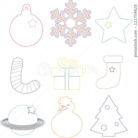 Christmas Earrings Vector File for Laser Cutter. 122754628