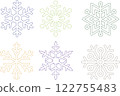 Snowflake Coasters Vector File for Laser Cutter. 122755483
