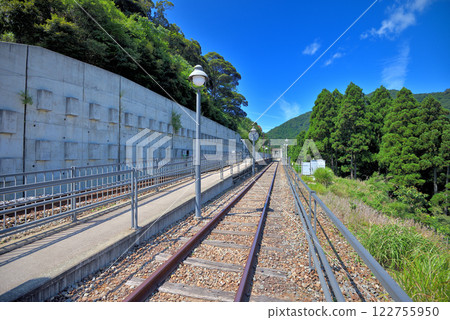 關西、近畿、與部站（天部站）、實際上通往空中車站的鐵軌、可以行走的廢棄鐵路線、兵庫縣香美町（2） 122755950
