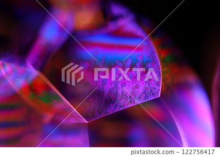 Purple liquid texture in macro, bright fluid background, smooth movement, something that cannot be seen with the naked eye, perfect surface, orange and purple shapes 122756417