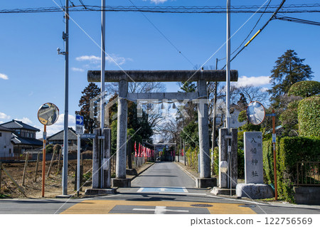 Shiraoka Hachiman Shrine, Shiraoka City, Saitama Prefecture, Torii, Shrine of the Divine Horse Tradition 122756569