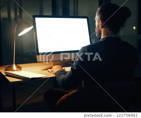 Mockup space screen of a computer with a ux software office worker and developer. Digital transformation and mock up of a IT tech man working on cryptocurrency and cybersecurity erp coding database Mockup space screen of a computer with a ux software office worker and developer. Digital transformation and mock up of a IT tech man working on cryptocurrency and cybersecurity erp coding database 122756981