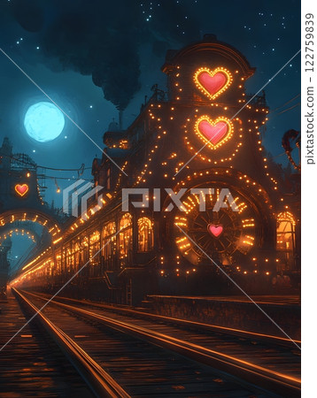 night, christmas, bridge 122759839