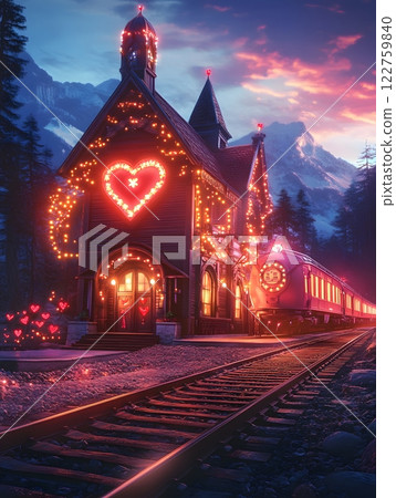 night, christmas, bridge 122759840