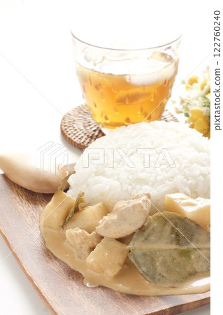 泰式咖哩和泰式米飯 泰式咖哩和泰式米飯 122760240