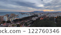 Sunset view of Malaga from Mirador de la Coracha, Spain 122760346