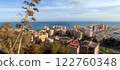 Malaga: panoramic view of port and Plaza de Toros, Spain 122760348