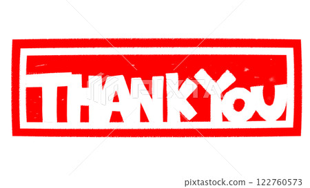 印有「謝謝」字樣的可愛郵票 122760573