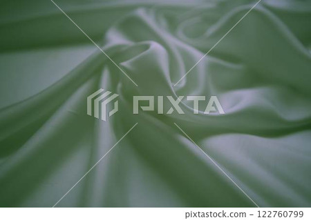 abstract background, a wallpaper, fabric waves, color gradient, silk, satin neon green white gradient 122760799