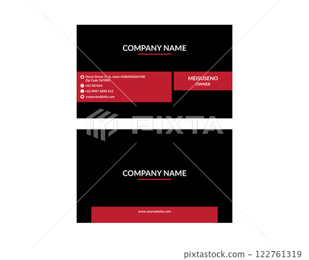 modern business card template 122761319