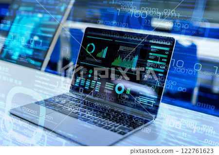 Business space with PC 122761623