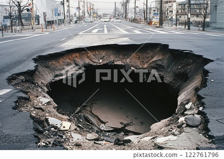 A depressed road A depressed road 122761796