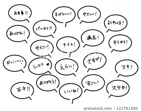 簡單的語音氣泡背景讚美 122761800