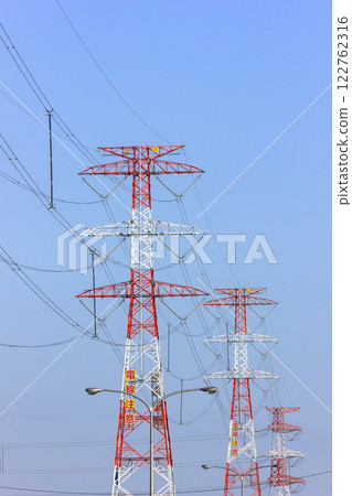 輸電塔，藍天 122762316