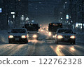 大雪導致交通擁堵 122762328